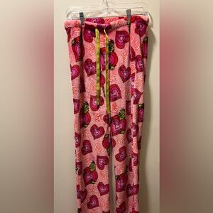 The Grinch Love Pink Cozy Soft Pajama Pants Women’s Medium